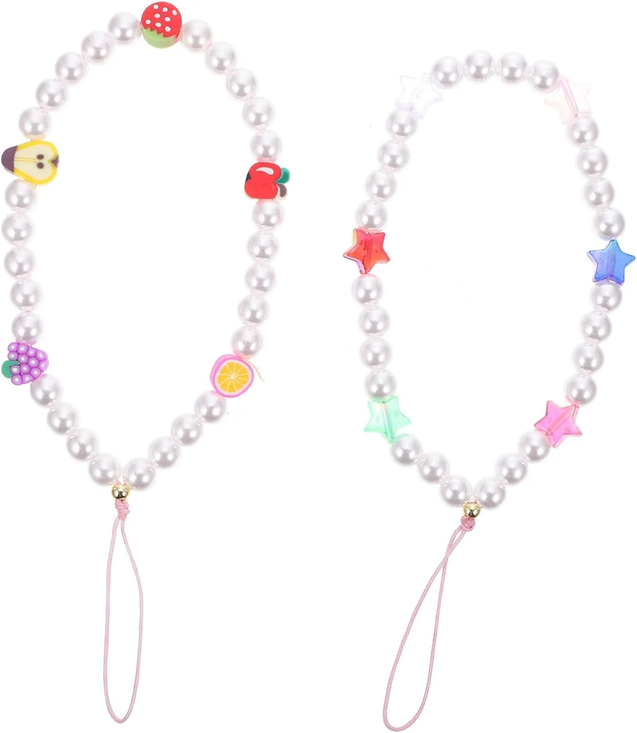 Elegant Star Pearl Cellphone Lanyard Phone Wrist Lanyard Decorative Hanging