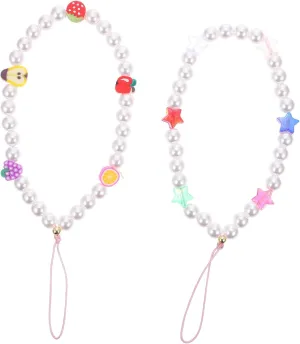 Elegant Star Pearl Cellphone Lanyard Phone Wrist Lanyard Decorative Hanging