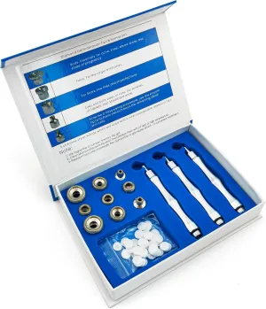 Elitzia 9 Tips 3 Wands Quality Diamond Dermabrasion Replacements Remove Wrinkles Blackheads Fine Lines ETL06C (Stainless Steel)