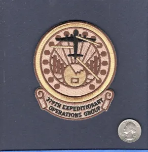 Embroidered Patch - Patches for Women Man - 379th EOG Expeditionary Operation Group USAF Al Udied AB Squadron Patch  V