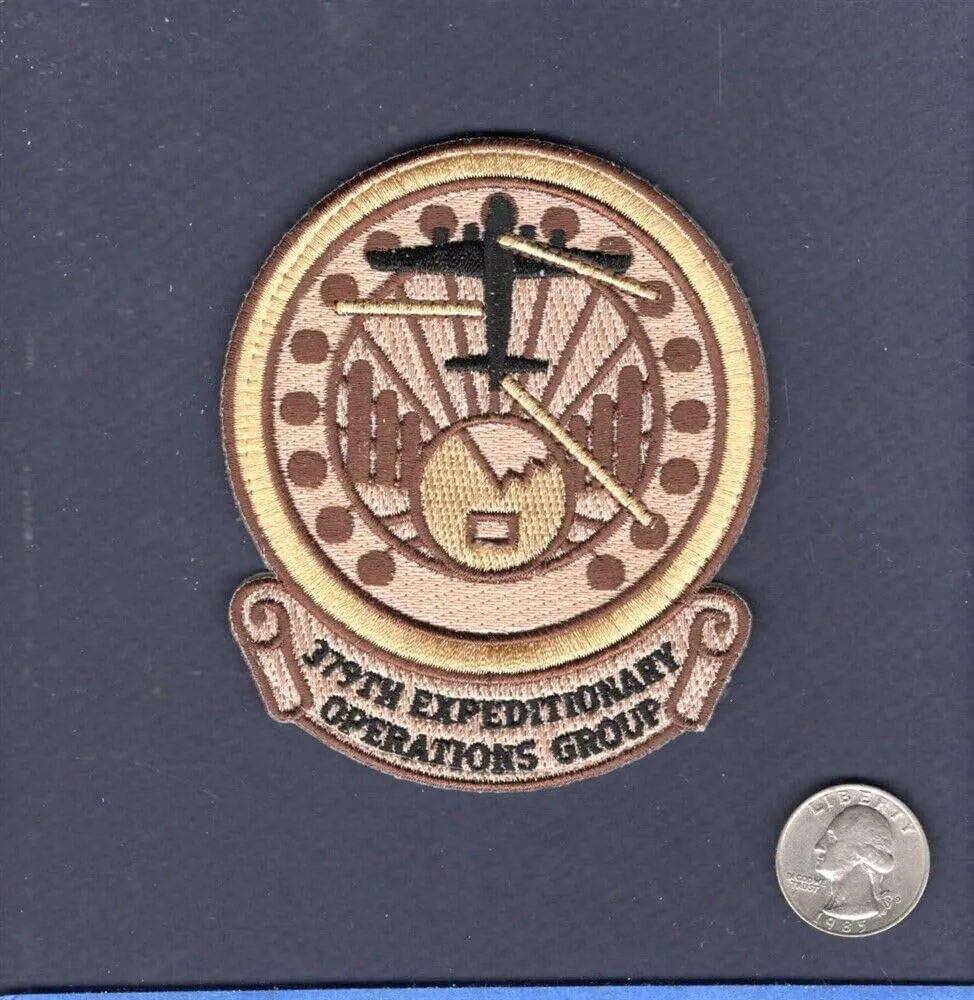 Embroidered Patch - Patches for Women Man - 379th EOG Expeditionary Operation Group USAF Al Udied AB Squadron Patch  V