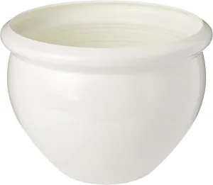 Emsa 512668 Siena NOBILE Round Planter, ø 26 x 19 cm, Pearl White