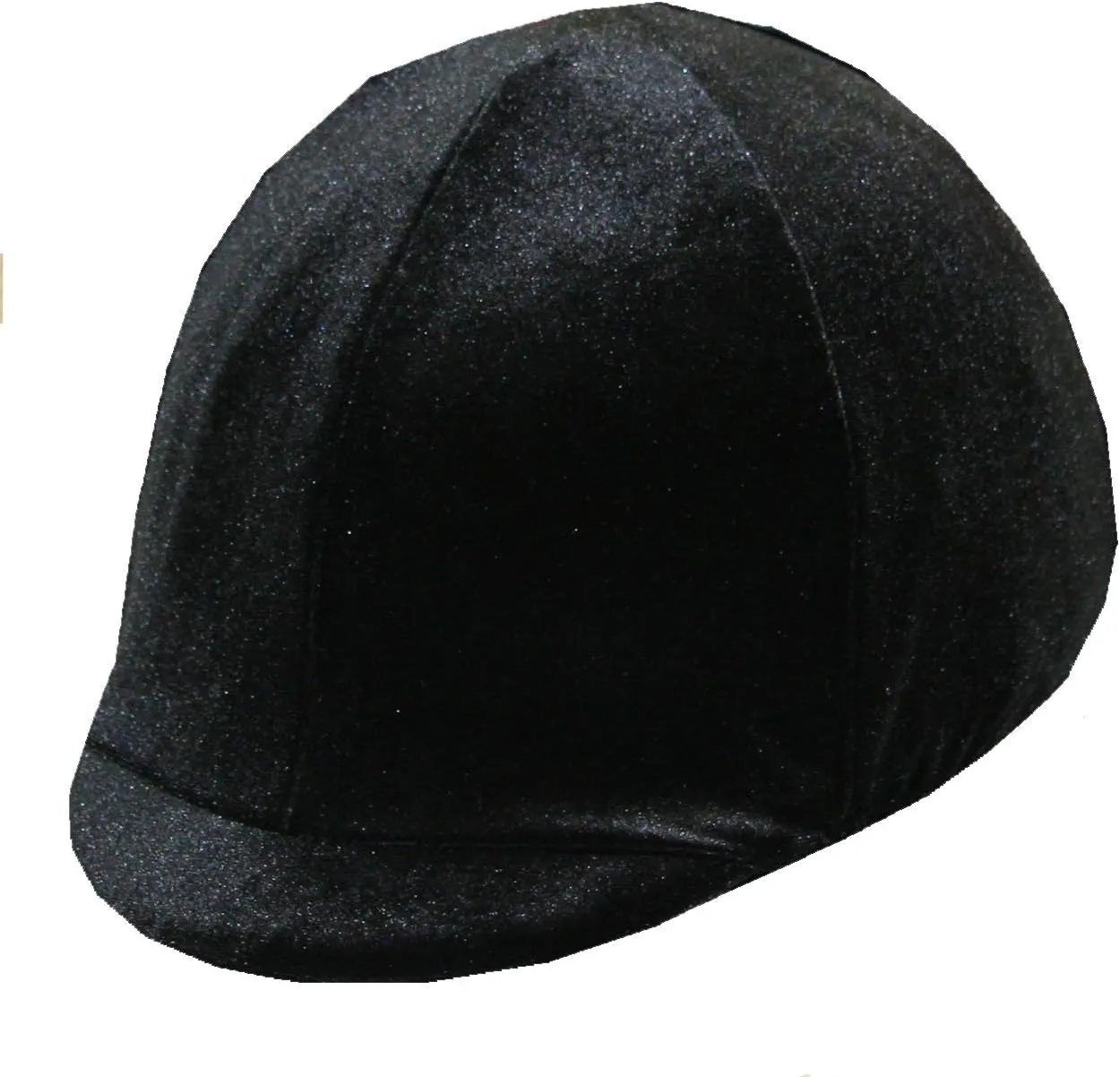Equestrian Riding Helmet Cover - Black Velvet - NO Bow