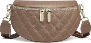 Eslcorri Small Crossbody Sling Bag for Women Trendy - Fanny Packs Leather Chest Belt Bum Bag Anti Theft Purse for Travel