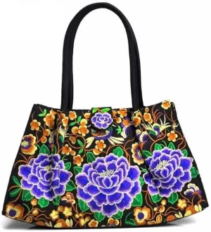 Ethnic Embroidered Handbag Features Vintage Embroidered Shoulder Bag