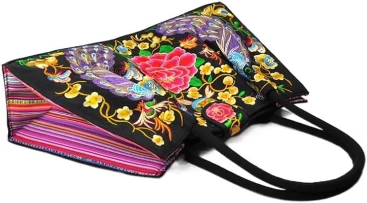 Ethnic Embroidered Handbag Features Vintage Embroidered Shoulder Bag