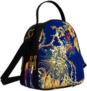 Ethnic Embroidered Portable Diagonal Canvas Embroidery Small Bag