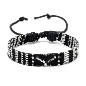 Ethnic Friendship Drawstring Bracelet Retro Bohemian Style