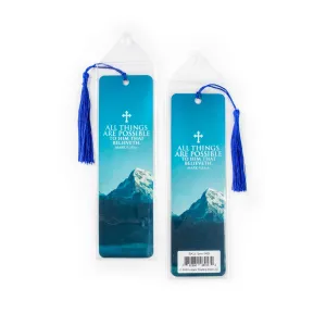 Everything is possible Tasseled Bookmark – Mark 9:23