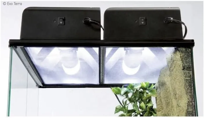 Exo Terra Compact Incandescent Fixture for PT2605/PT2607 - 45 cm,Black