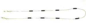 Eyeglass Chain Strap Women Sunglasses Holder Necklace Fashion Gold Beads 27"