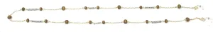 Eyeglass Chain Strap Women Sunglasses Holder Necklace Fashion Gold Wood 31""