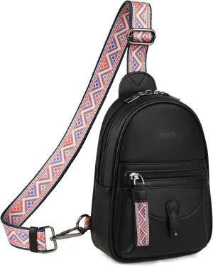 FADEON Small Sling Bag for Women - Mini Crossbody Bag - Designer Sling Purse Cute PU Leather Shoulder Bags