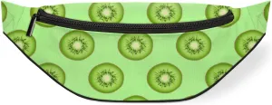 Fanny Pack for Women Men Kiwifruit Waist Pack Crossbody Bag with Adjustable Straps for Hiking Running Walking Travel Cycling