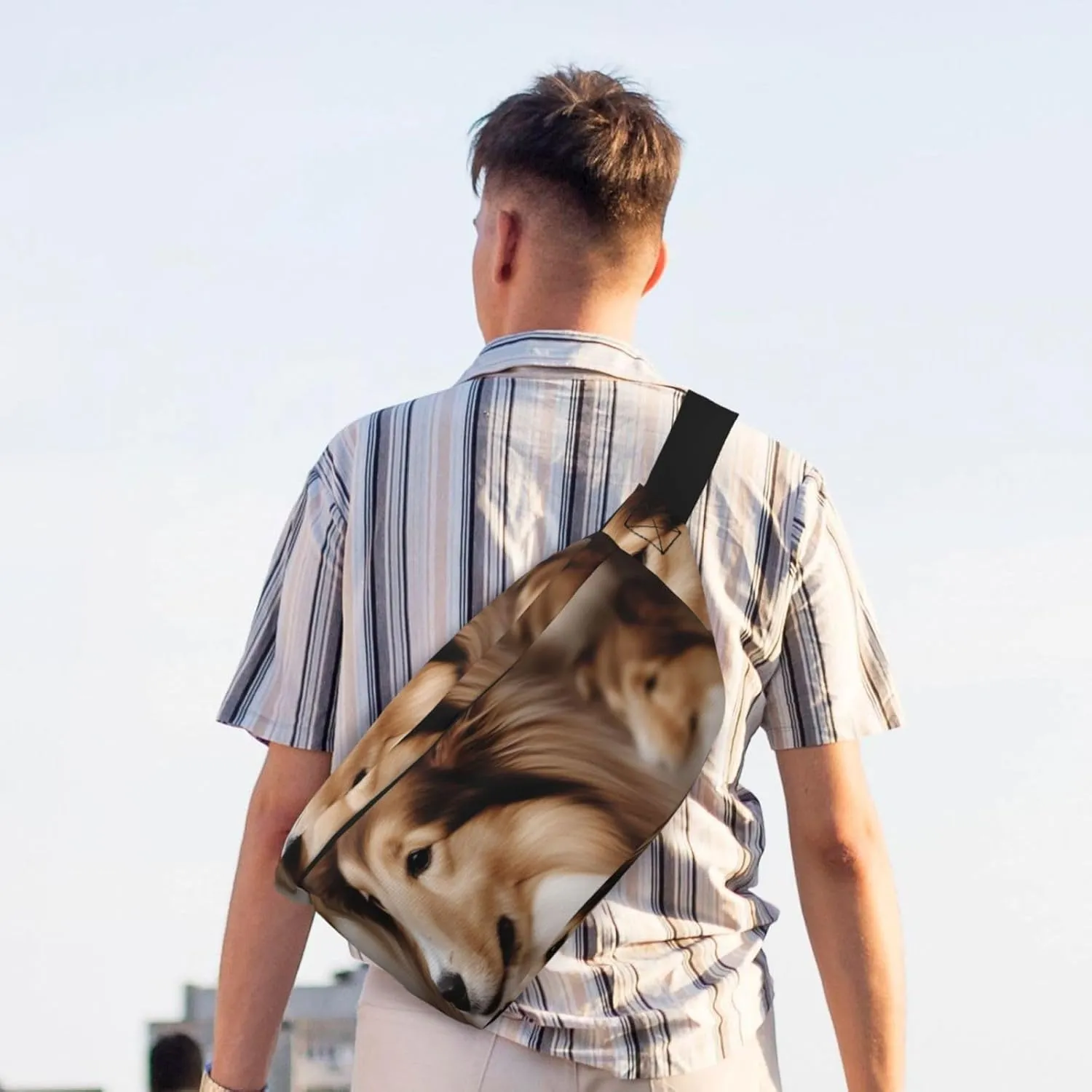 Fanny Pack for Women Men Waist Bag Waterproof Shelties Dog Belt Bag with Adjustable Strap