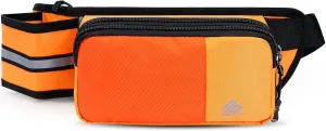 Fanny Pack for Women Men with Water Bottle Holder,Waist Bag for Hiking,Travel,Running,Dog Walking,Workout,Cycling (Orange)