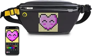 Fanny Pack with LED Display for Women, Via App Control Animation Screen Waist Packs For Gift, Party, Shopping, Travel, Festival