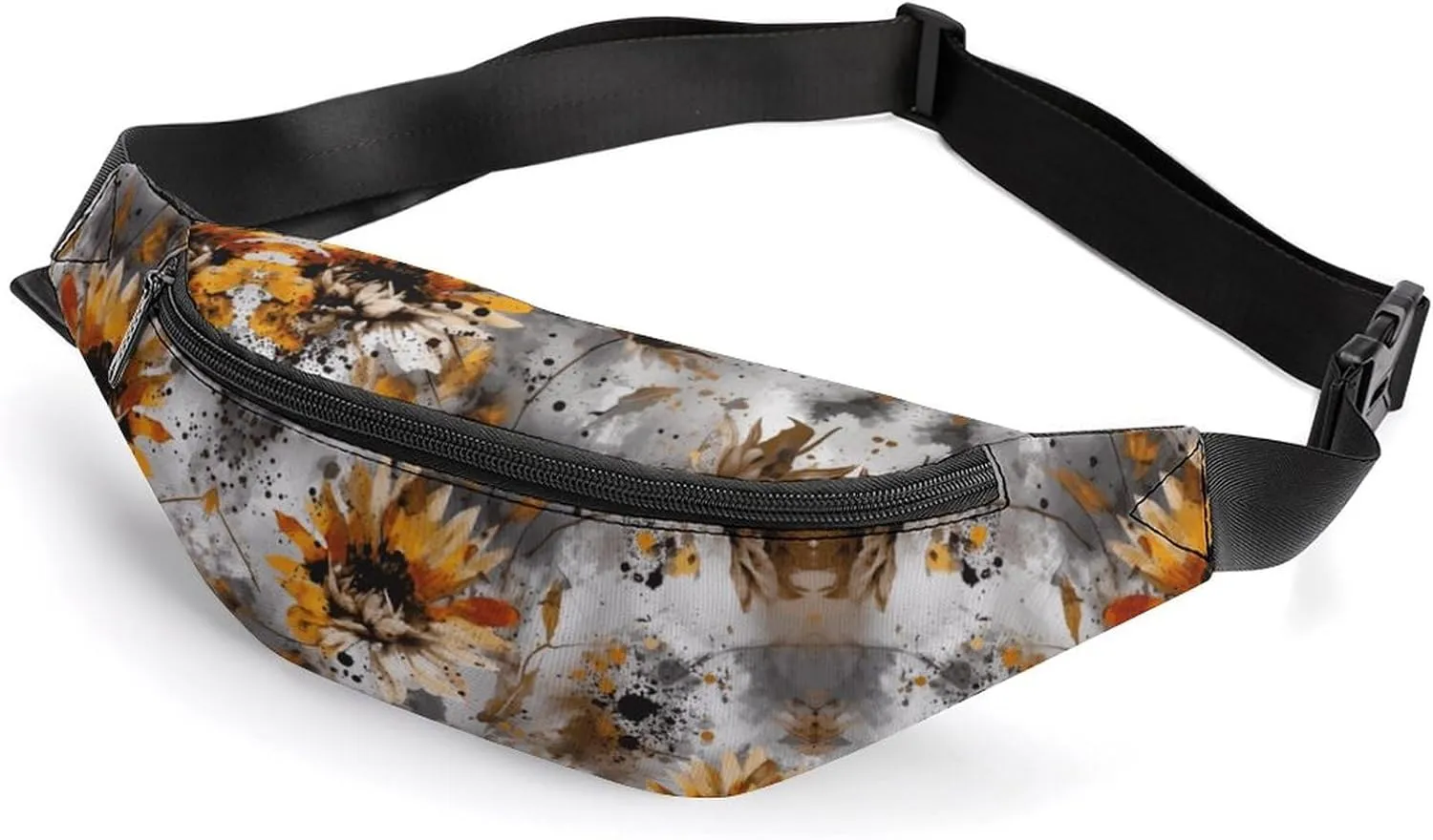 Fanny Packs for Women Men Belt Bag Flower Fragment Image Sling Bag Waterproof Crossbody Bag Fashion Waist Packs