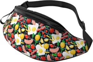 Fanny Packs for Women Men, Lemon Tomato Potato Sausage Waist Bag Crossbody Bags for Women Men, Cross Body Bag