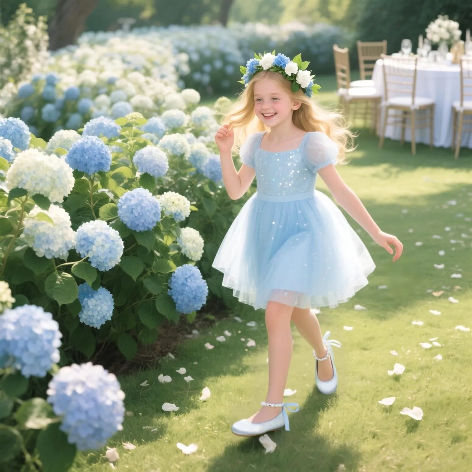 Felix & Flora Girls Toddler Little Ballet Shoes - Flower Girls Mary Jane Flats Dress Shoes Party Wedding