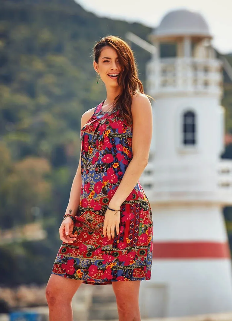 FLORAL PATTERNED DRESS