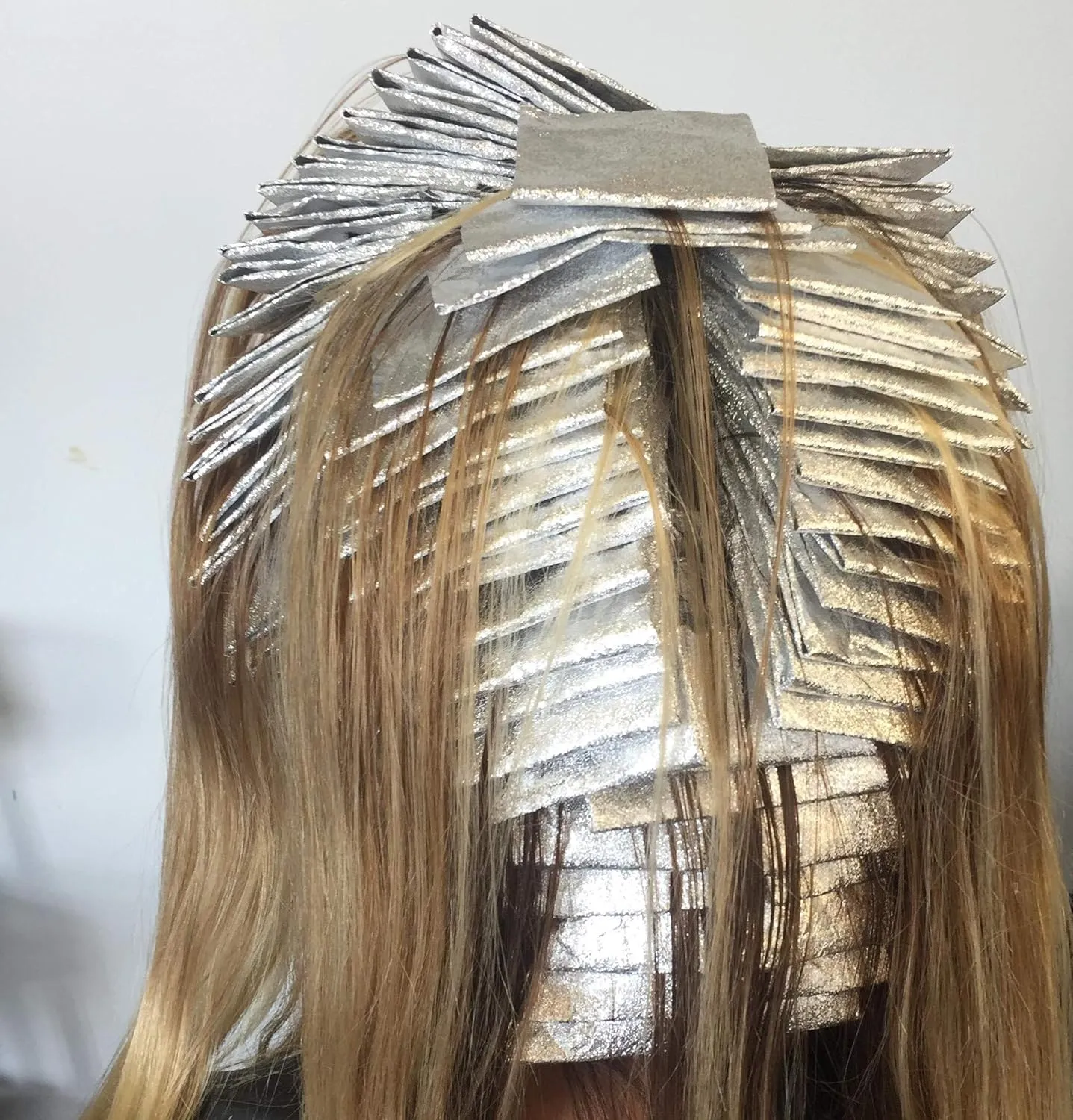 Foilman 500 Sheets Pre Cut Silver Pop-Up Hair Foil, Star Rose Embossed Highlighting Aluminum Foil - 5 x 11 Inch