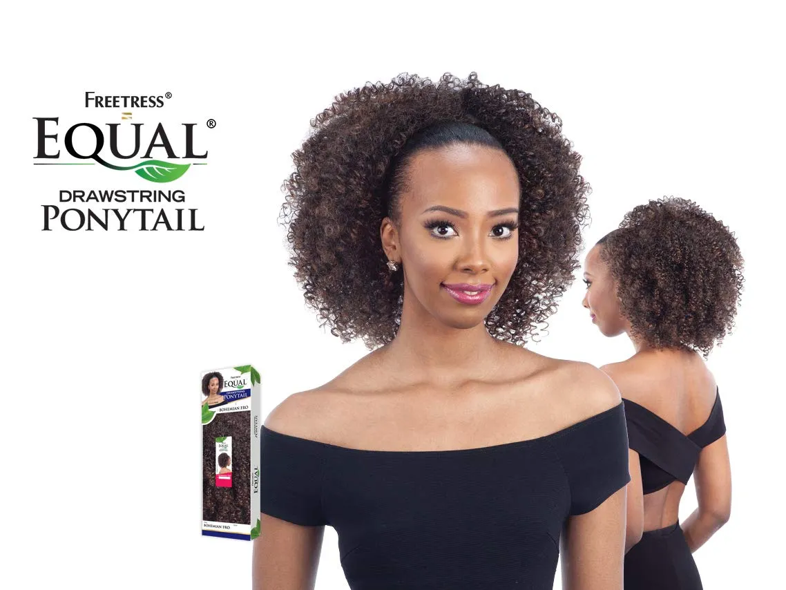 FreeTress Equal Synthetic Hair Drawstring Ponytail Bohemian Fro (1)