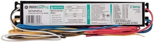 GE GE254MVPS-A UltraStart? T5 Watt-Miser 2-Lamp 54W T5HO Ballast 67562