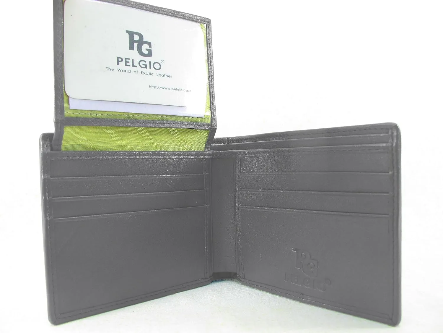 Genuine Crocodile Alligator Head Bump Skin Leather Soft & Slim Bifold Wallet (6 Card Slots   2 ID Windows   2 Compartments for Bills, Traffic Grey)