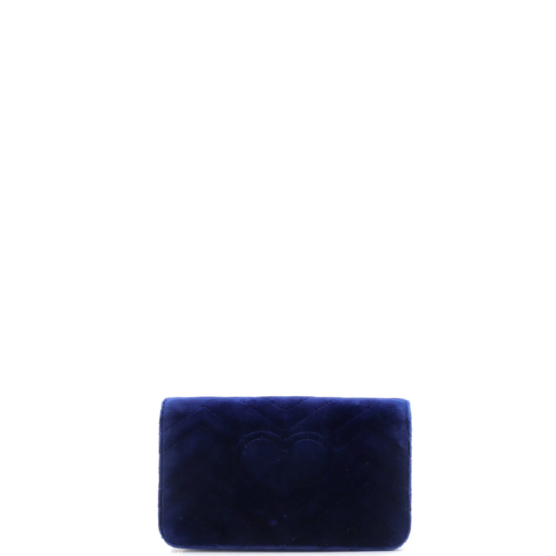 GG Marmont Chain Flap Bag Matelasse Velvet Mini