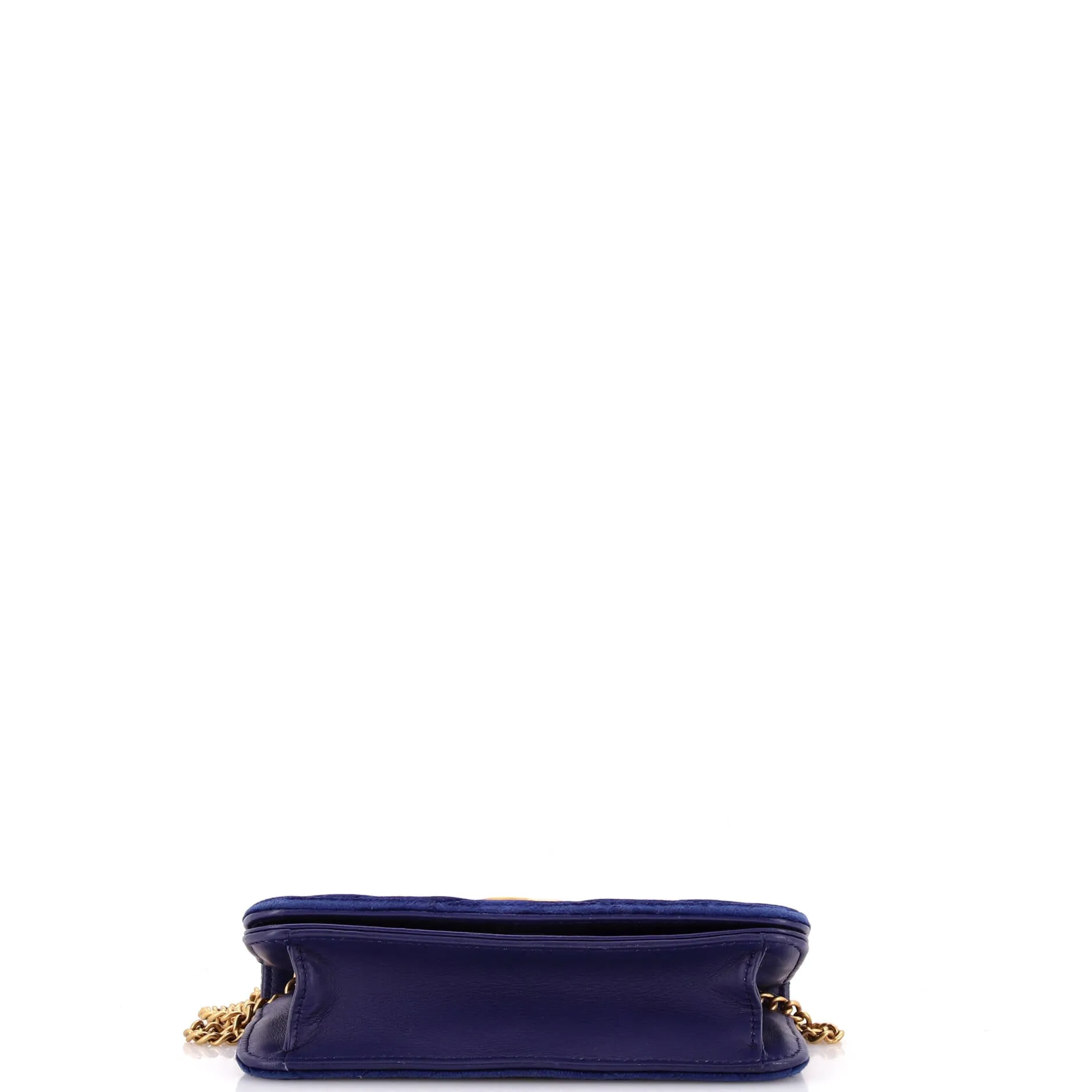 GG Marmont Chain Flap Bag Matelasse Velvet Mini