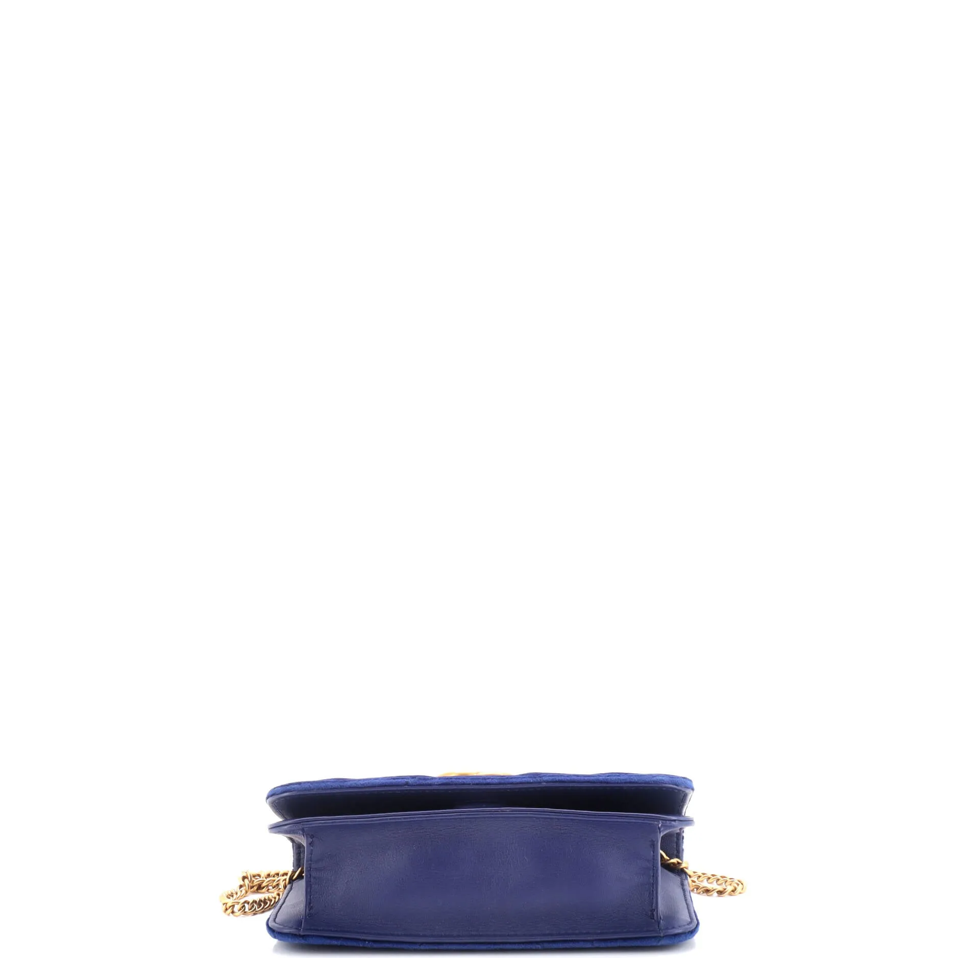 GG Marmont Chain Flap Bag Matelasse Velvet Mini