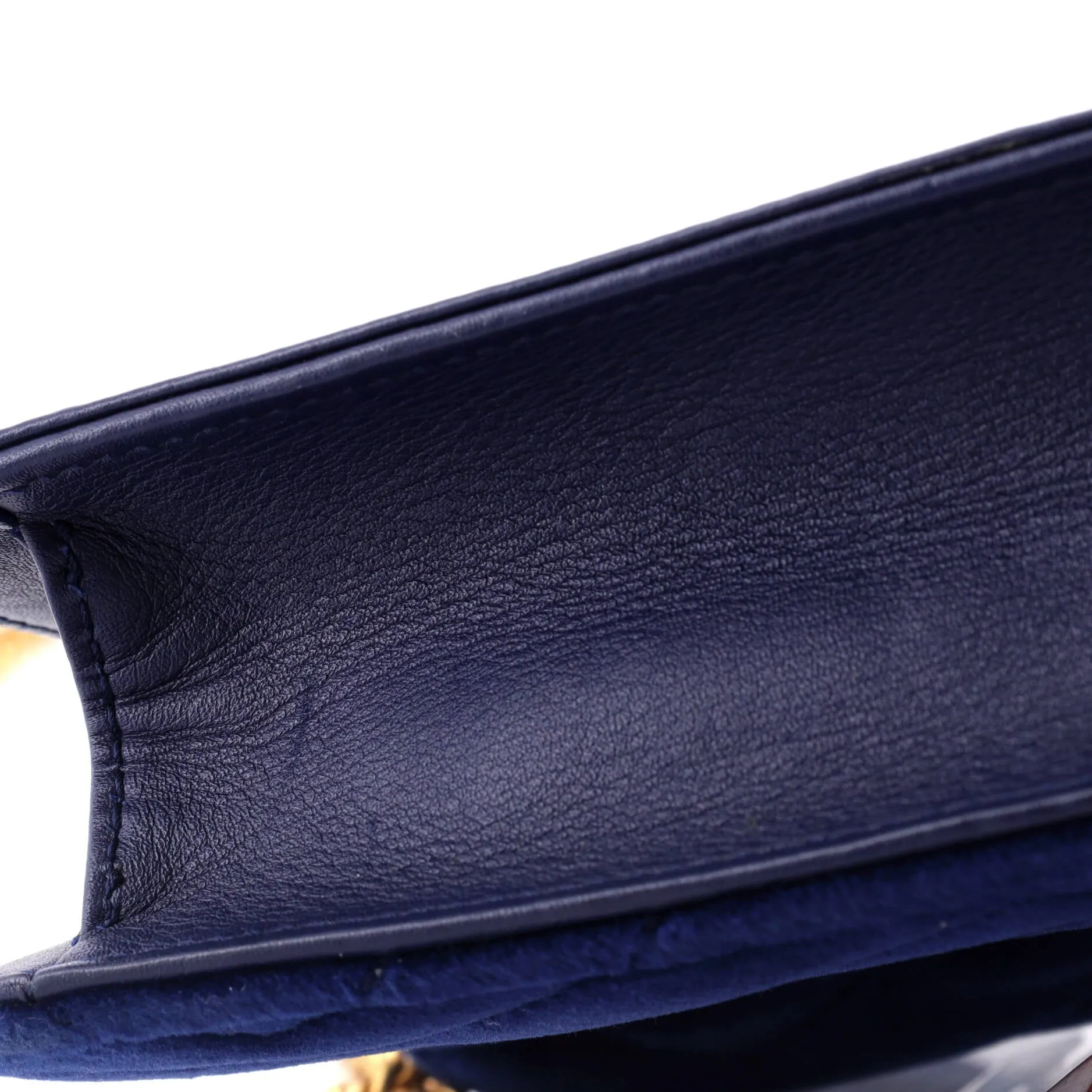 GG Marmont Chain Flap Bag Matelasse Velvet Mini