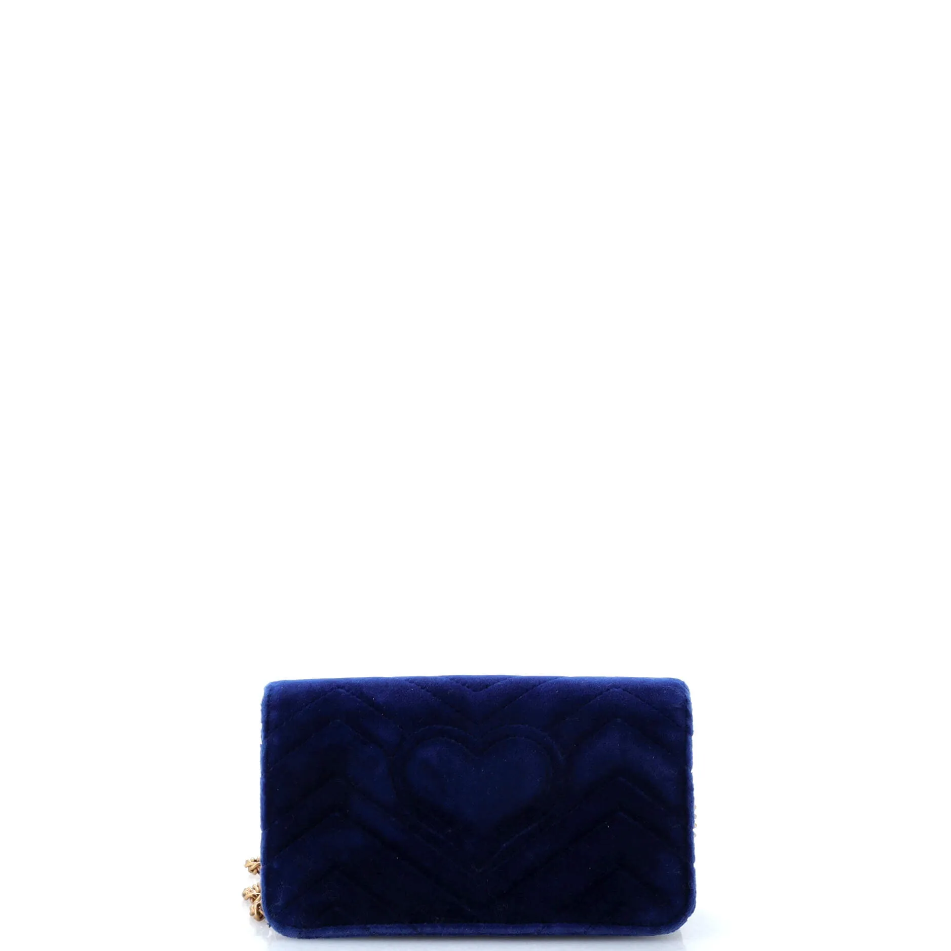 GG Marmont Chain Flap Bag Matelasse Velvet Mini