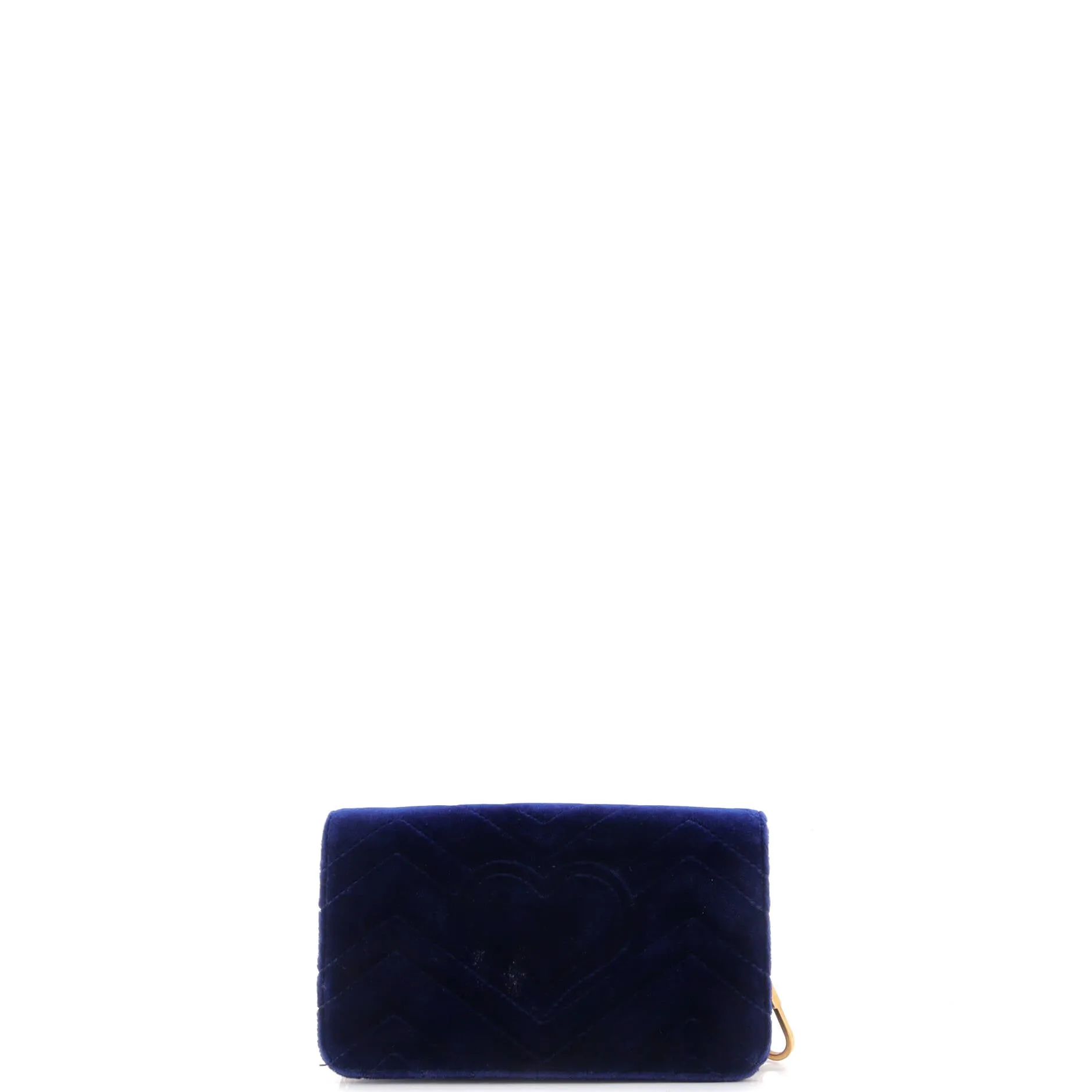 GG Marmont Chain Flap Bag Matelasse Velvet Mini