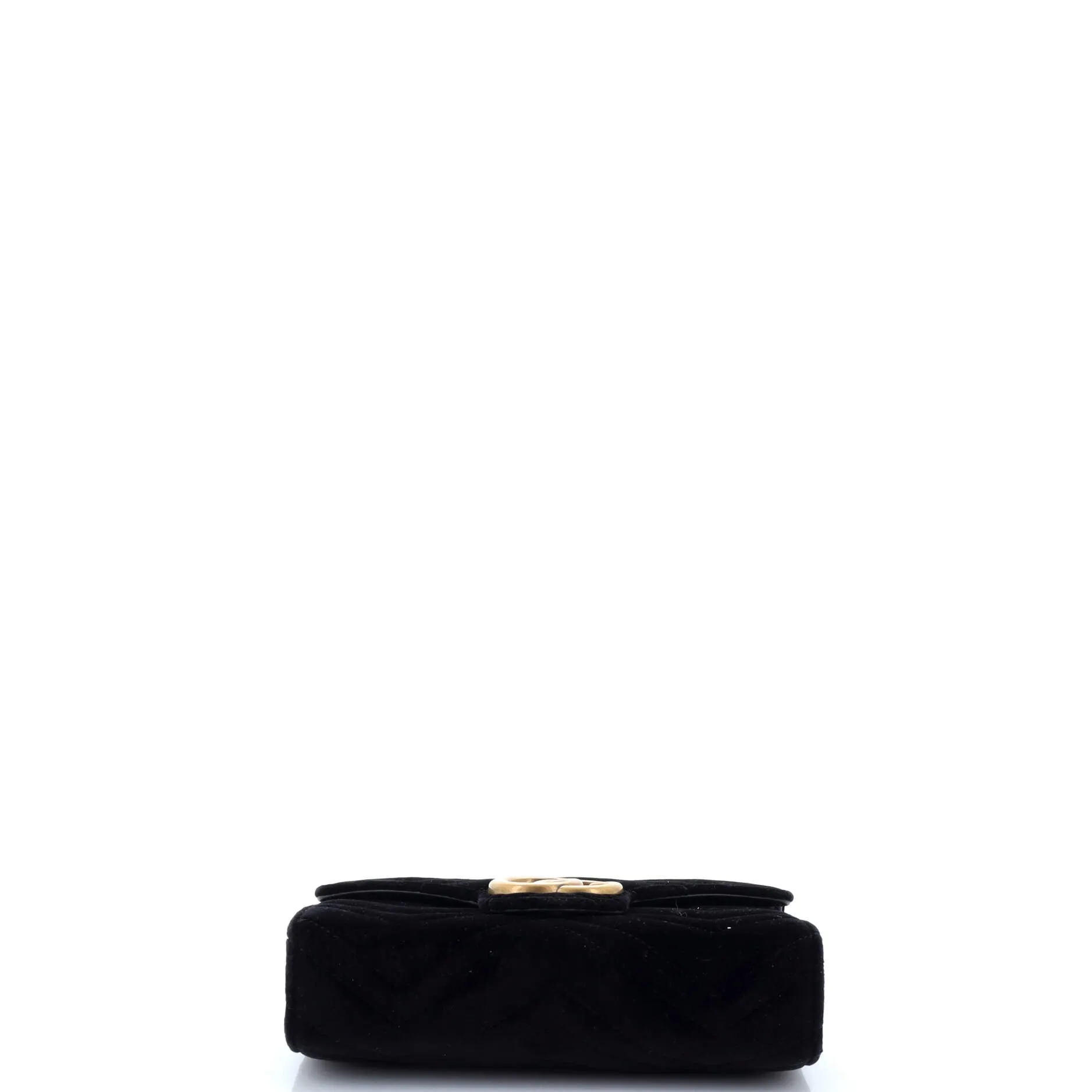 GG Marmont Chain Wallet Matelasse Velvet Mini