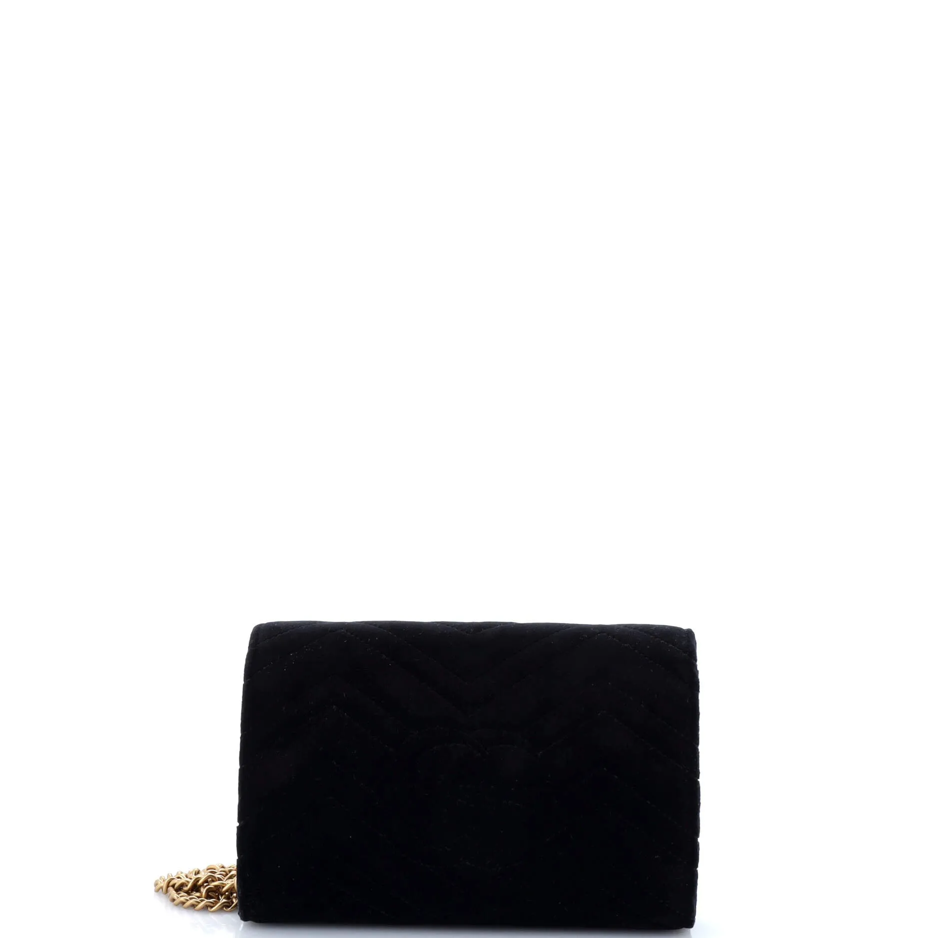 GG Marmont Chain Wallet Matelasse Velvet Mini