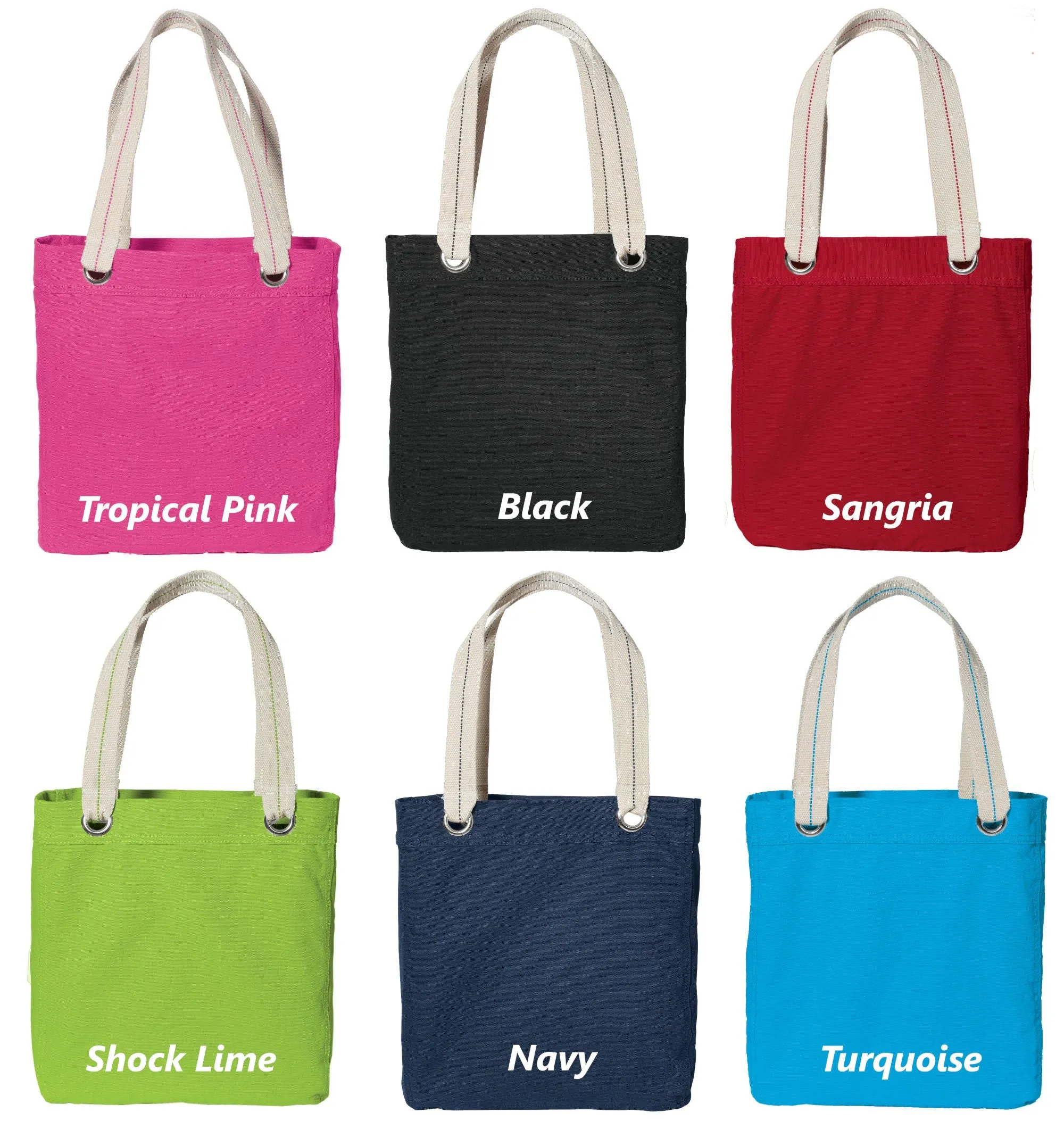 Gift, Totes, Affordable delivery fees Personalized Metal Canvas Grommets, Party Wedding Tote Bulk Embroidered Contrast Gift, Name Wi-Fi-enabled Bags, with Lined, Bridesmaid