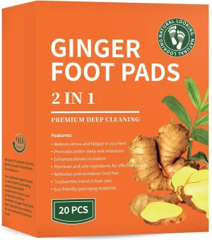 Ginger Foot Pads 20 Packs