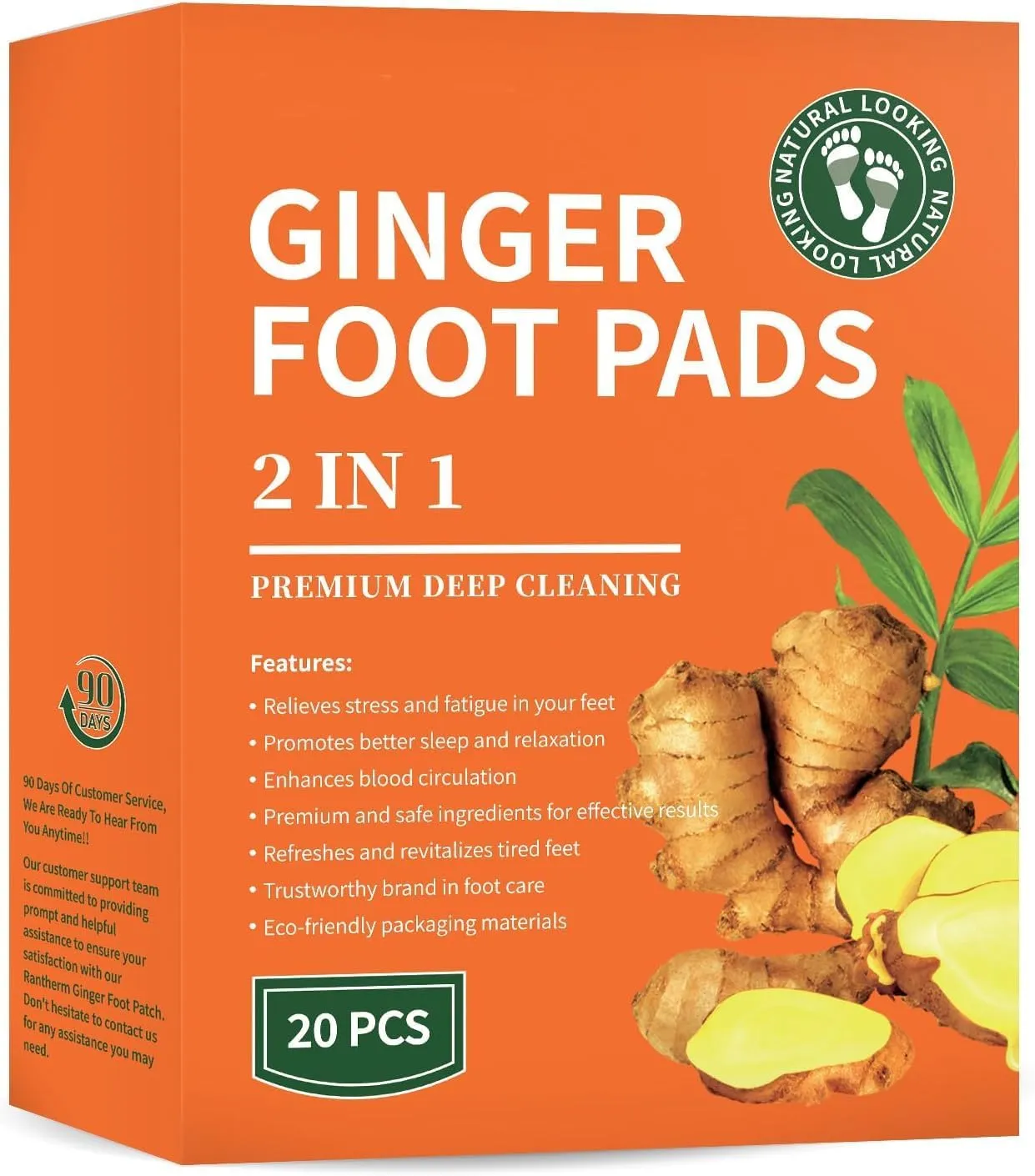 Ginger Foot Pads 20 Packs