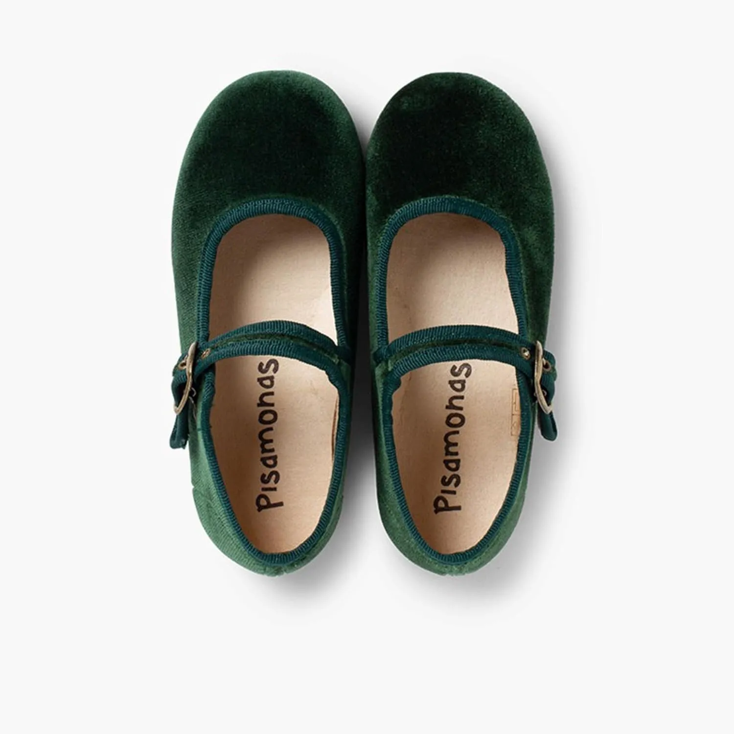 Girls Buckle Up Velvet Mary Janes
