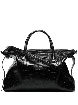 Givenchy - Antigona crocodile-effect tote bag - women - Calf Leather - One Size - Black