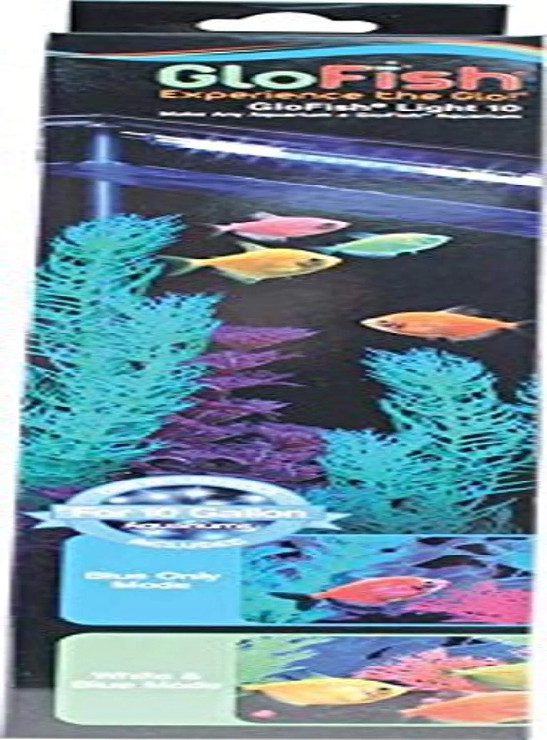 GloFish LED Light 10 Gallons, Blue and White LED Lights, for Aquariums Up to 10 Gallons (29029)