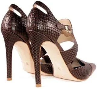 GLORY GOLD Spectacular Leather Stiletto Women's Pump Shoes 4 Inch Heel