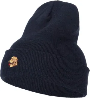 Golden Retriever Head Embroidered Long Knitted Beanie