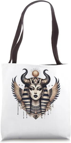 Gothic Hathor Egyptian Goddess Egypt Mythology Tote Bag