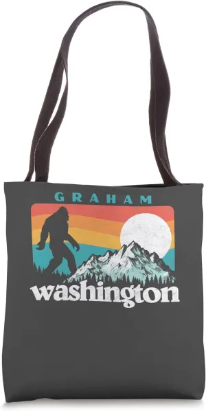 Graham Washington Retro 80s Bigfoot Tote Bag
