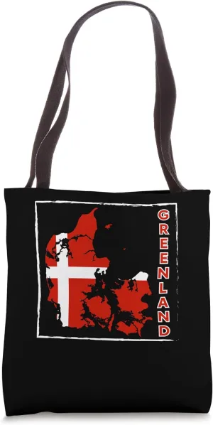 Greenland Greenland Map Not for Sale Support Denmark Tote Bag