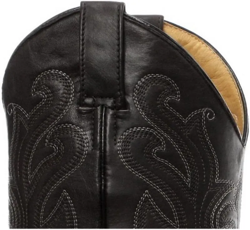 Grinders Carolina Black Croc Mens Western Cowboy Boots