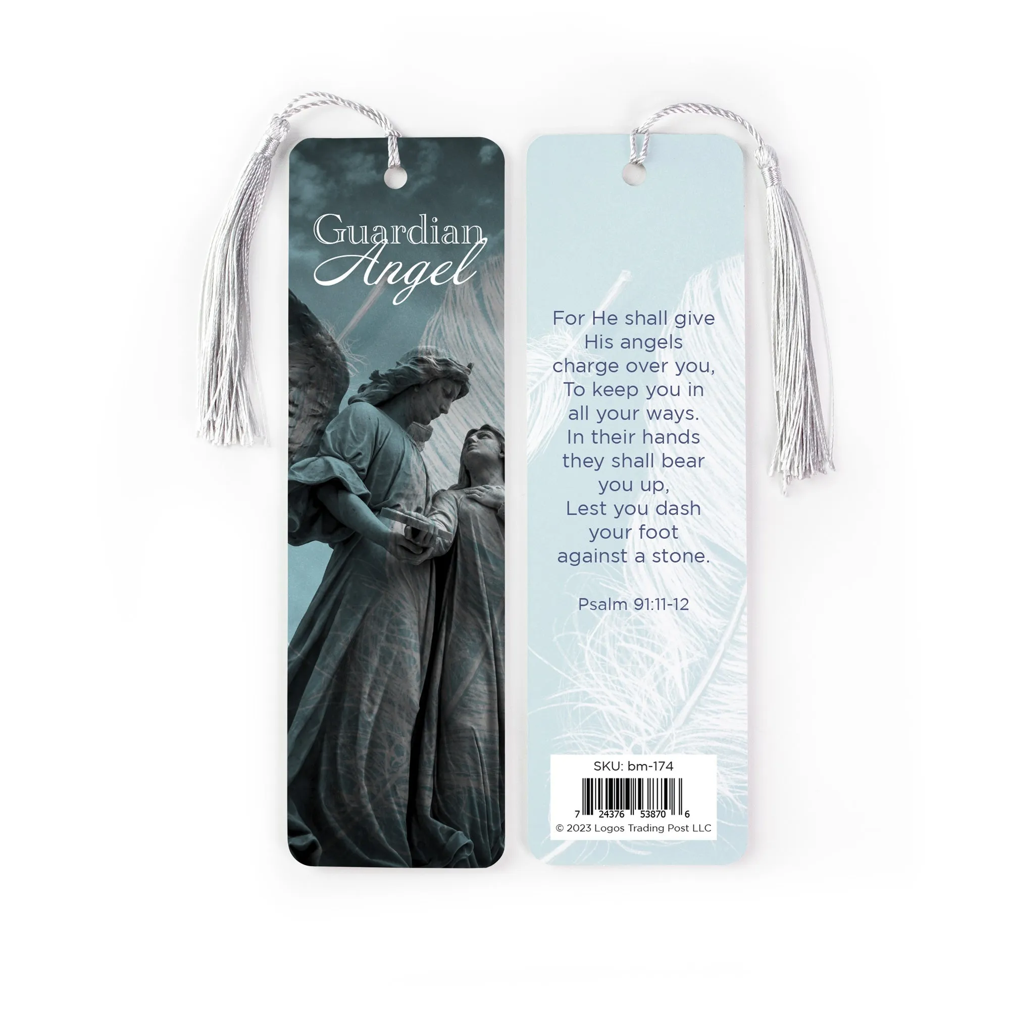 Guardian Angel Tasseled Bookmark – Psalm 91:11-12